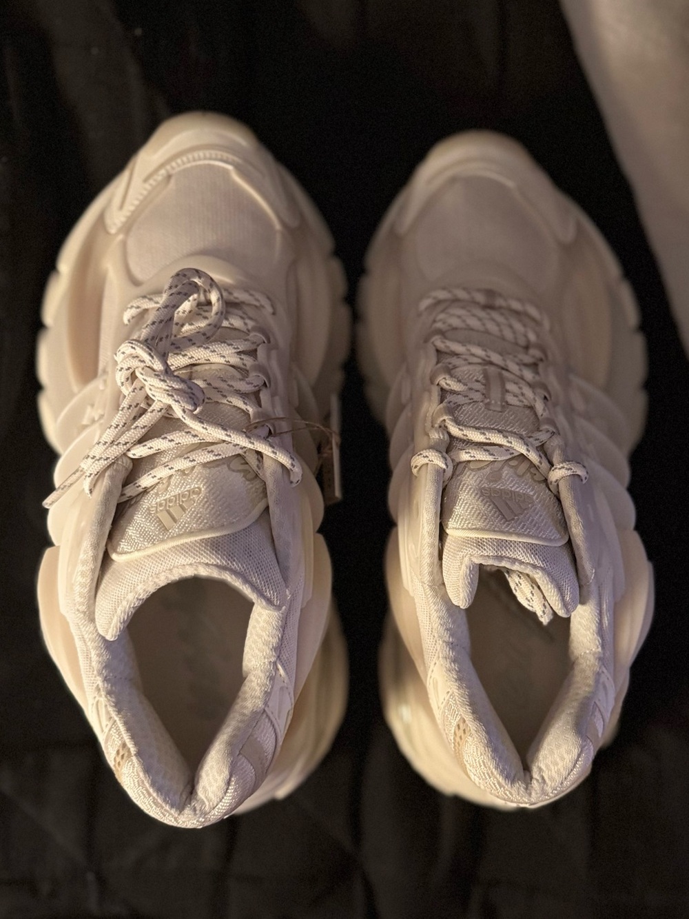 adidas Women's Off-White Chunky Platform Sneakers - Picture 7 of 9